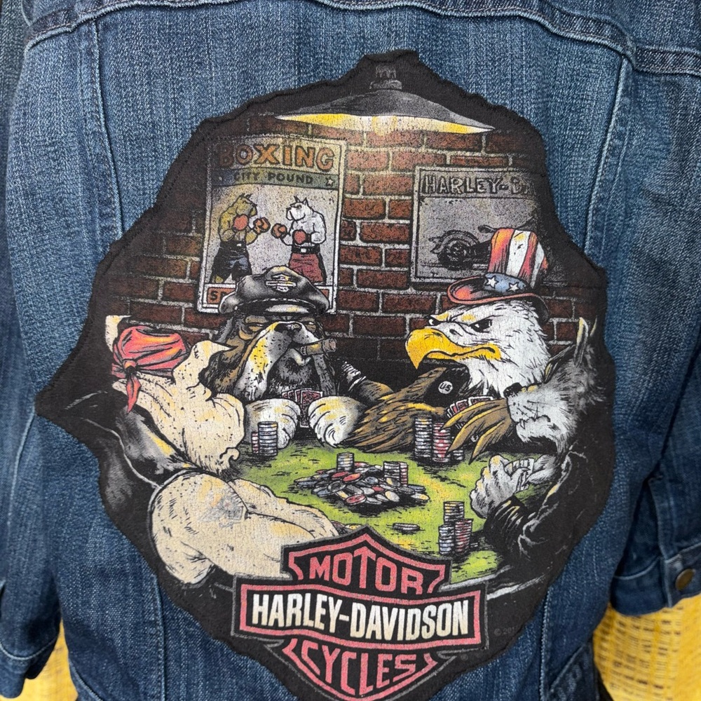 Upcycled Harley Davidson Denim Medium